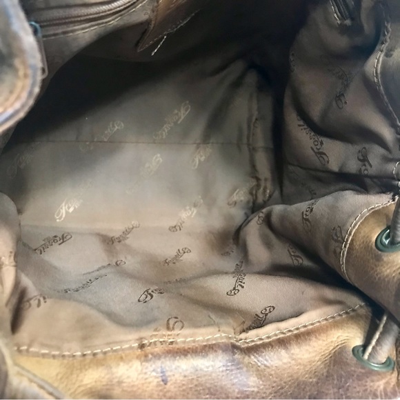 Fossil Y2K Leather Drawstring Bucket Crossbody Bag - Picture 12 of 12